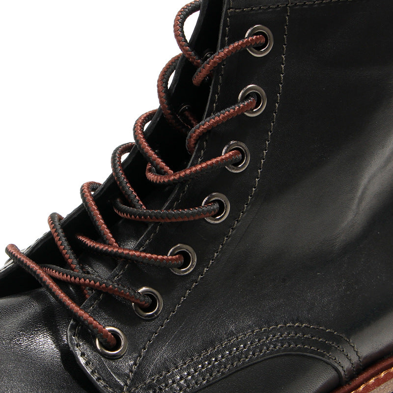 Retro Men's boots Genuine leather Men's ankle boots Handmade Luxury Men's shoes leather Boots Cowhide Business boots Quality